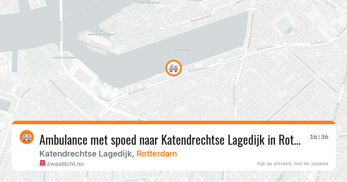 Ambulance met spoed naar Katendrechtse Lagedijk in Rotterdam — 12 jul 2026