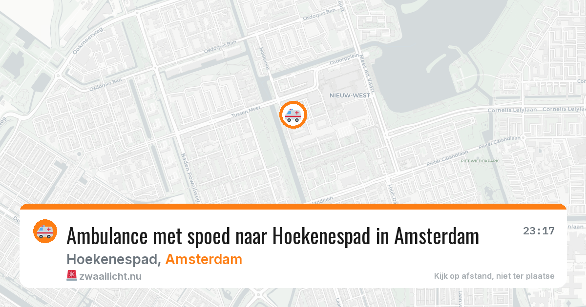 Ambulance met spoed naar Hoekenespad in Amsterdam — 4 apr 2026