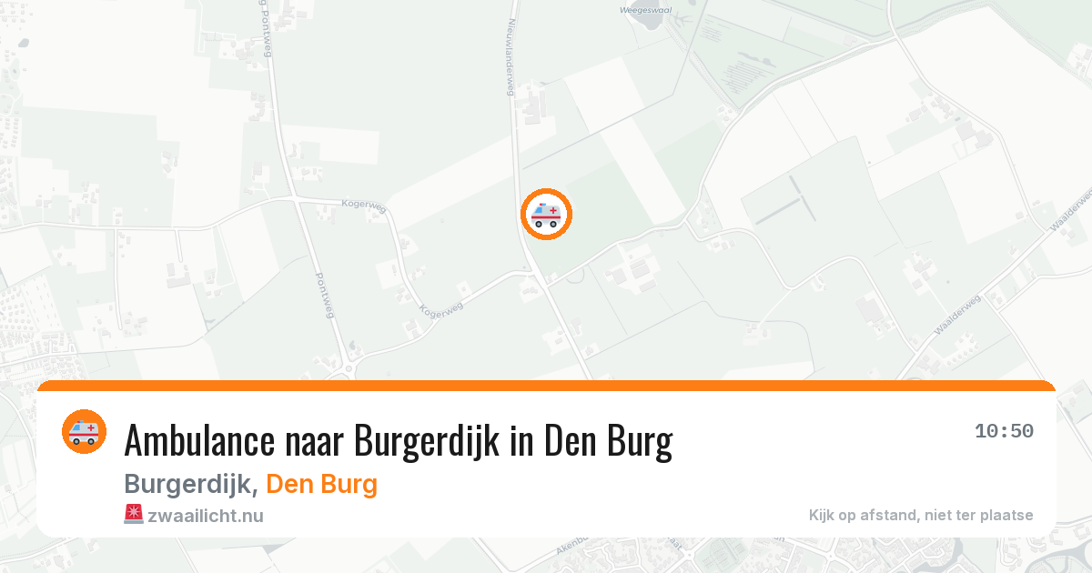 Ambulance naar Burgerdijk in Den Burg — 11 jul 2026