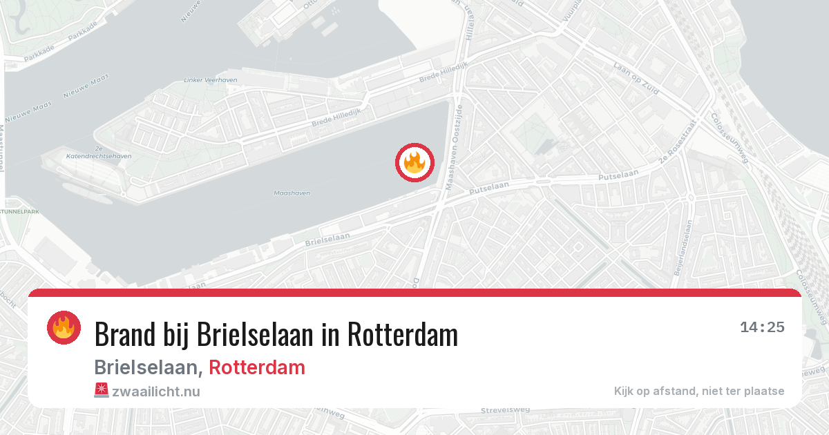 Brand bij Brielselaan in Rotterdam — 16 mei 2026