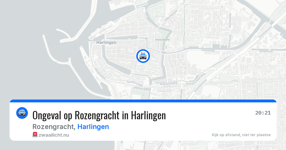Ongeval op Rozengracht in Harlingen — 9 jul 2026