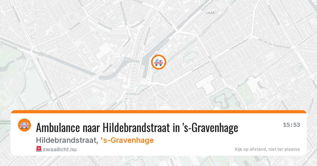 Ambulance naar Hildebrandstraat in 's-Gravenhage — 13 jul 2026
