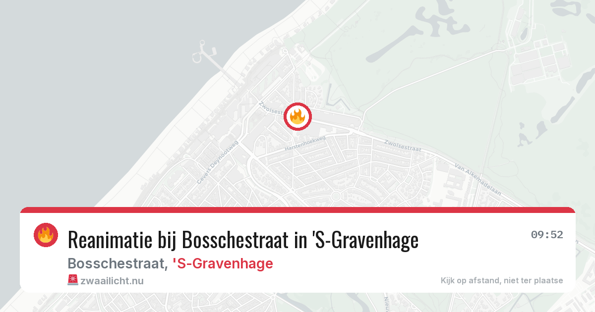 Reanimatie bij Bosschestraat in 'S-Gravenhage — 29 mei 2026