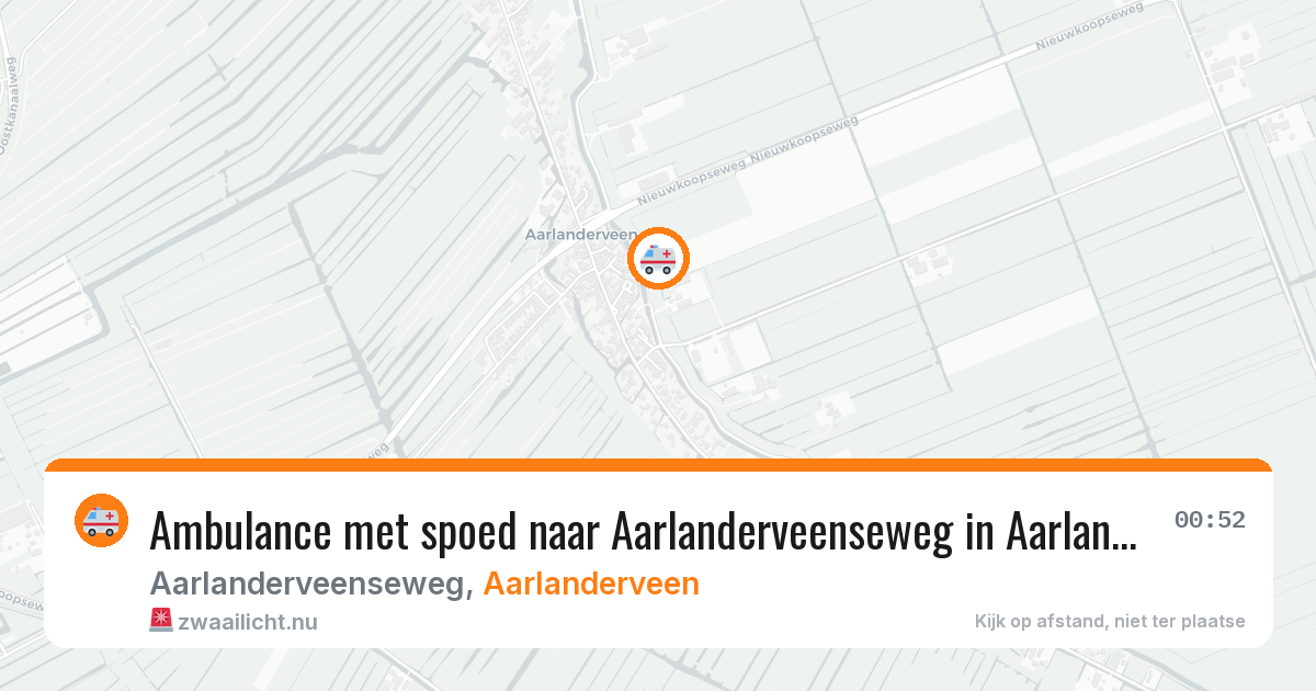 Ambulance met spoed naar Aarlanderveenseweg in Aarlanderveen — 30 mei 2026