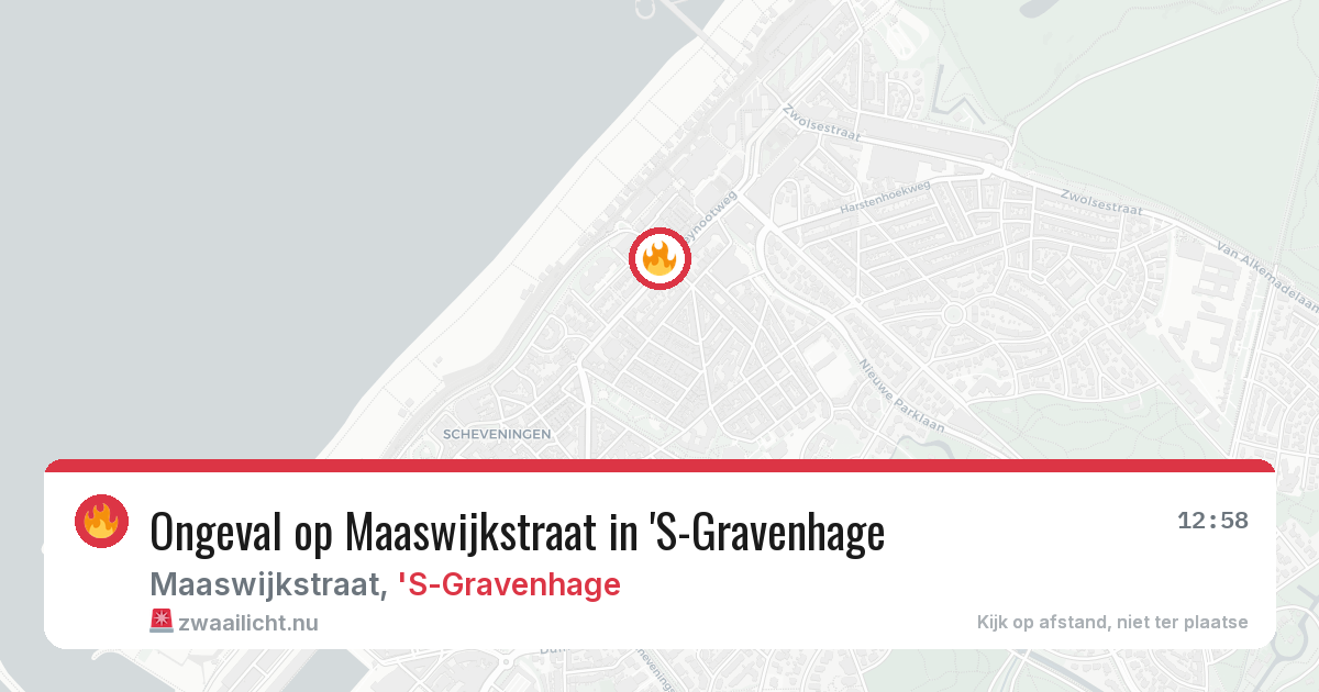 Ongeval op Maaswijkstraat in 'S-Gravenhage — 12 jul 2026