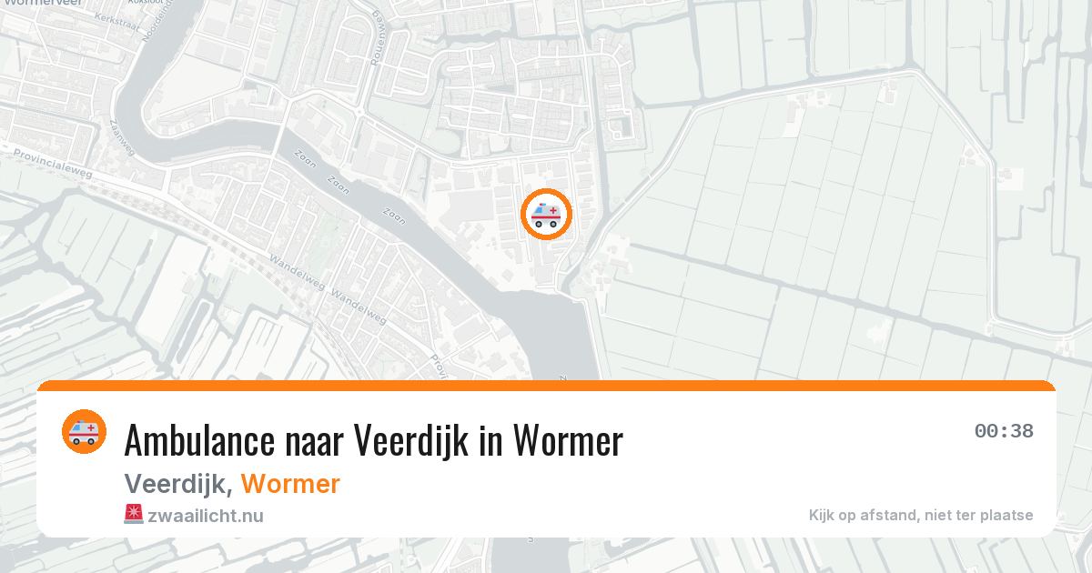 Ambulance naar Veerdijk in Wormer — 24 jul 2026
