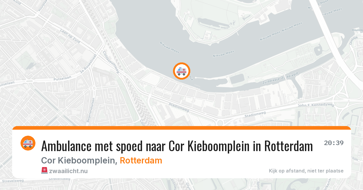 Ambulance met spoed naar Cor Kieboomplein in Rotterdam — 17 mei 2026