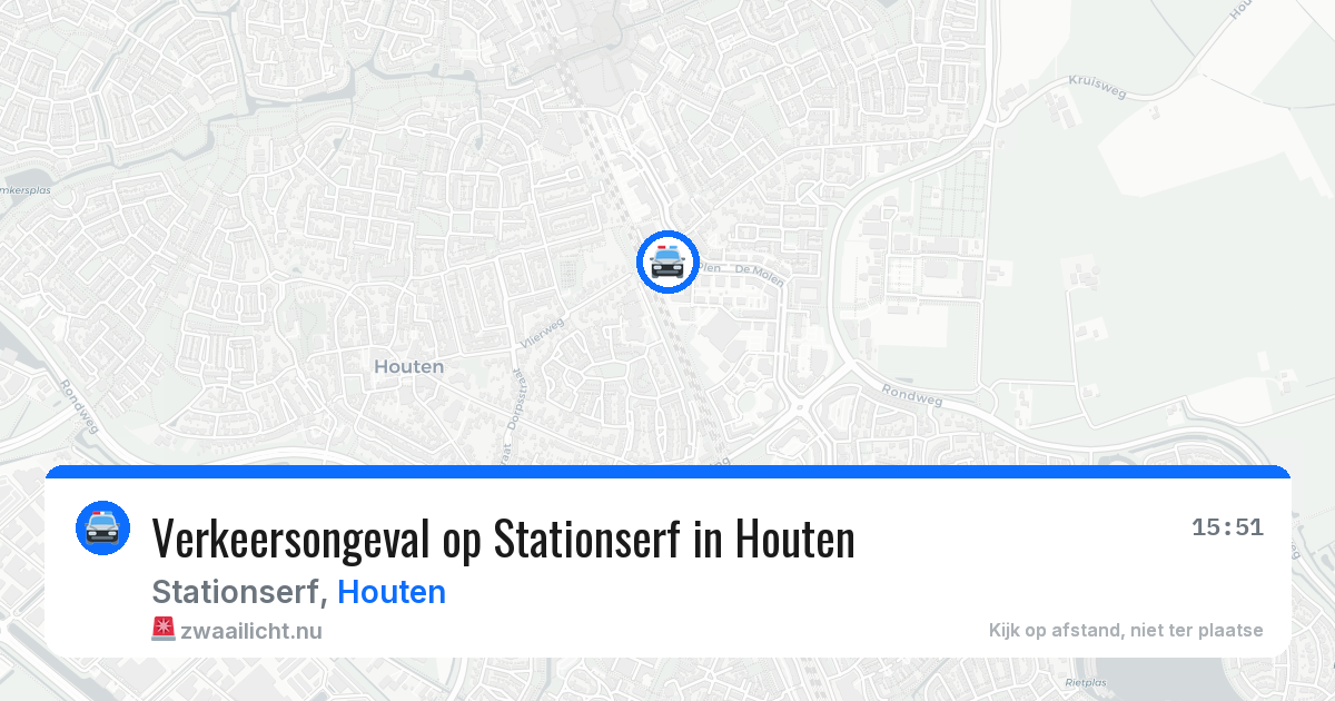 Verkeersongeval op Stationserf in Houten — 11 feb 2026