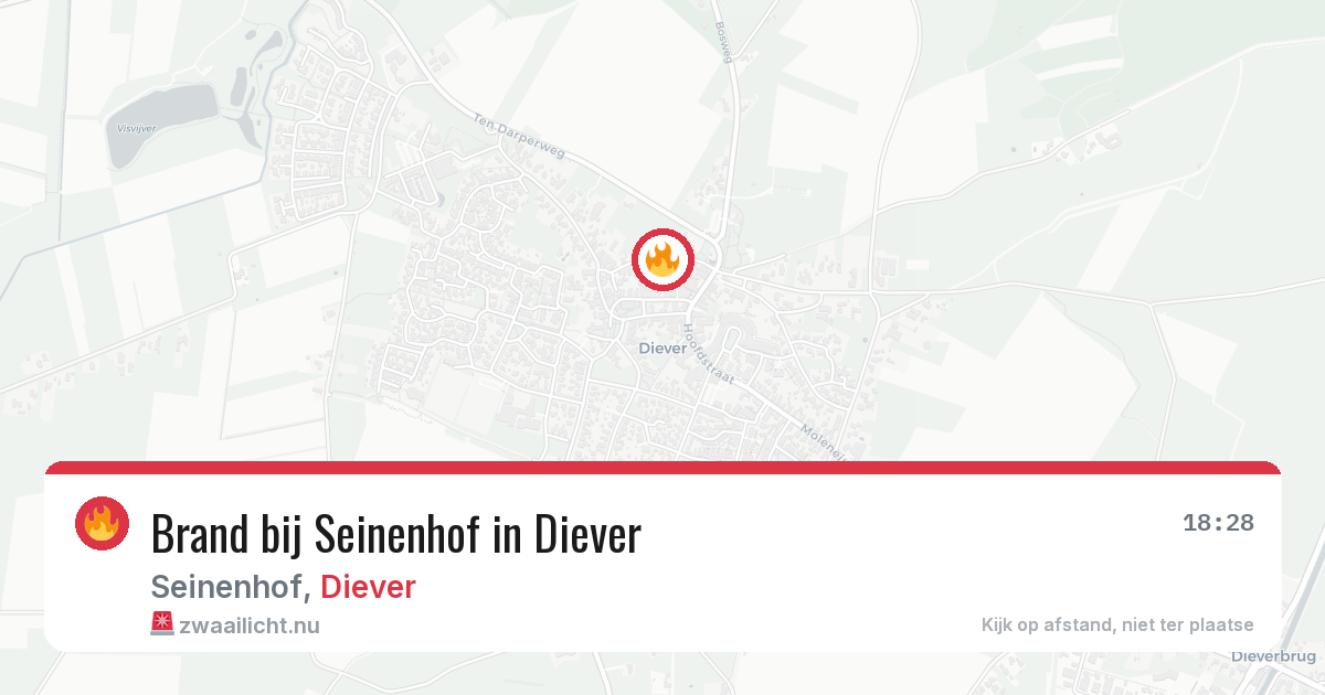Brand bij Seinenhof in Diever — 25 jul 2026
