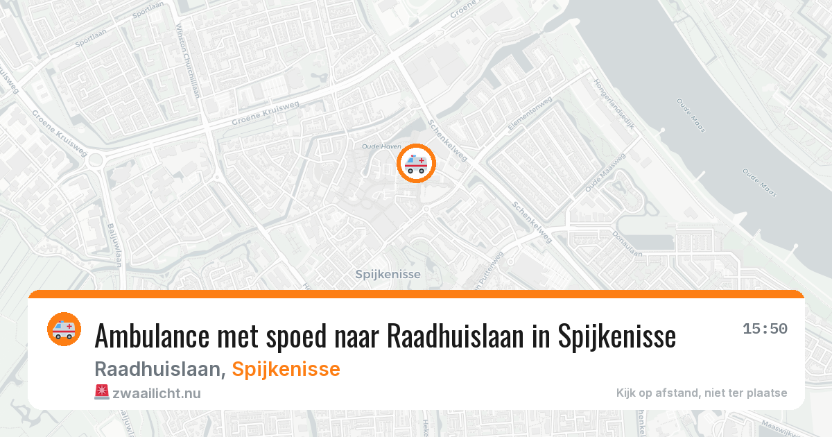 Ambulance met spoed naar Raadhuislaan in Spijkenisse — 1 jun 2026