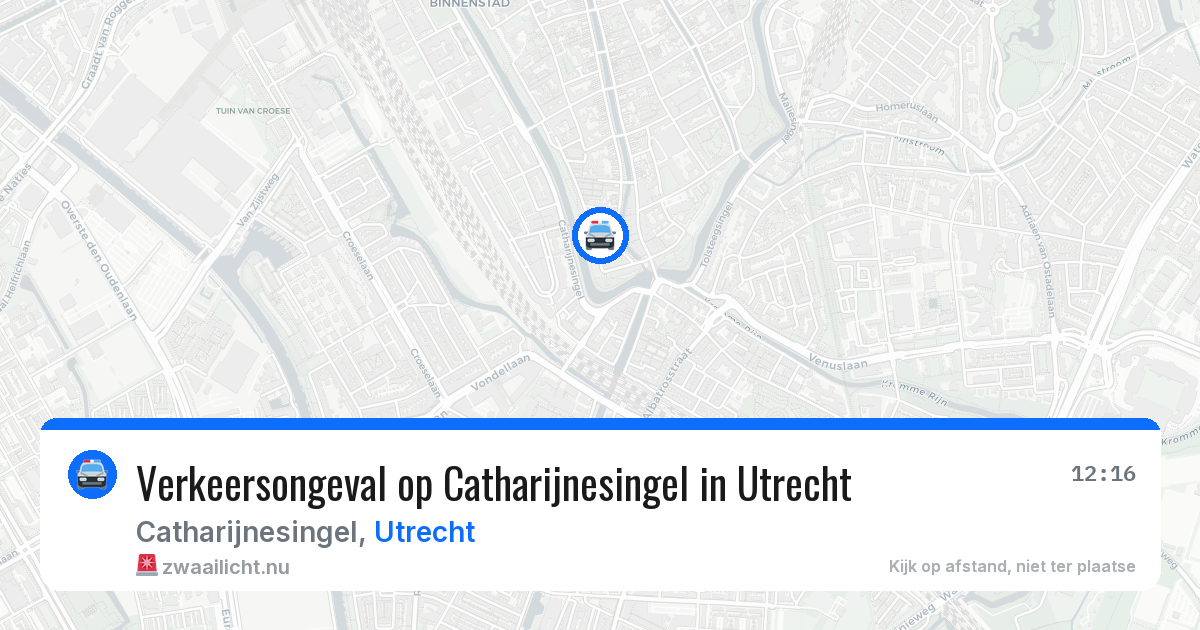 Verkeersongeval op Catharijnesingel in Utrecht — 11 feb 2026