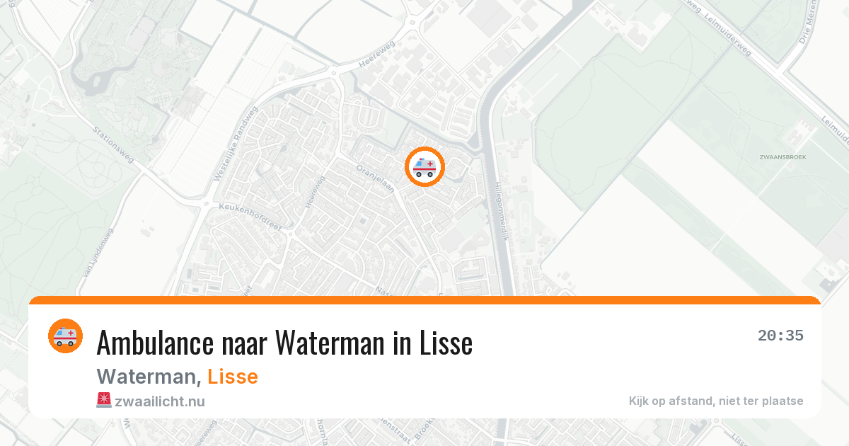 Ambulance naar Waterman in Lisse — 12 jul 2026