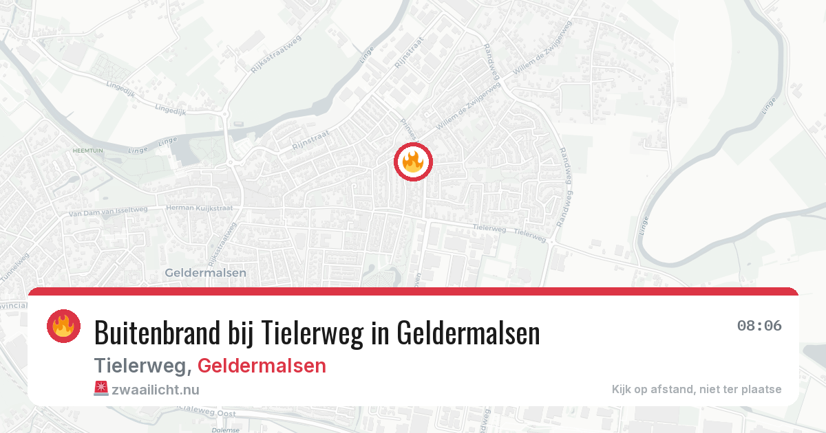 Buitenbrand bij Tielerweg in Geldermalsen — 1 jun 2026