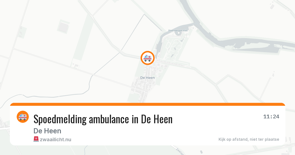 Spoedmelding ambulance in De Heen — 24 mei 2026