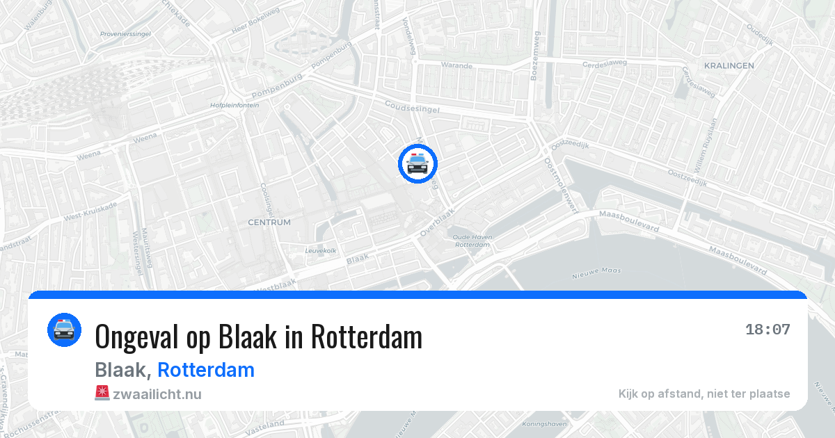 Ongeval op Blaak in Rotterdam — 29 mei 2026