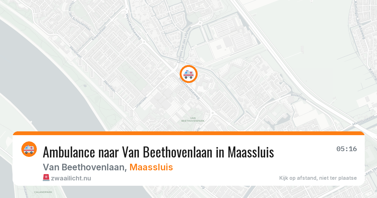 Ambulance naar Van Beethovenlaan in Maassluis — 10 jul 2026