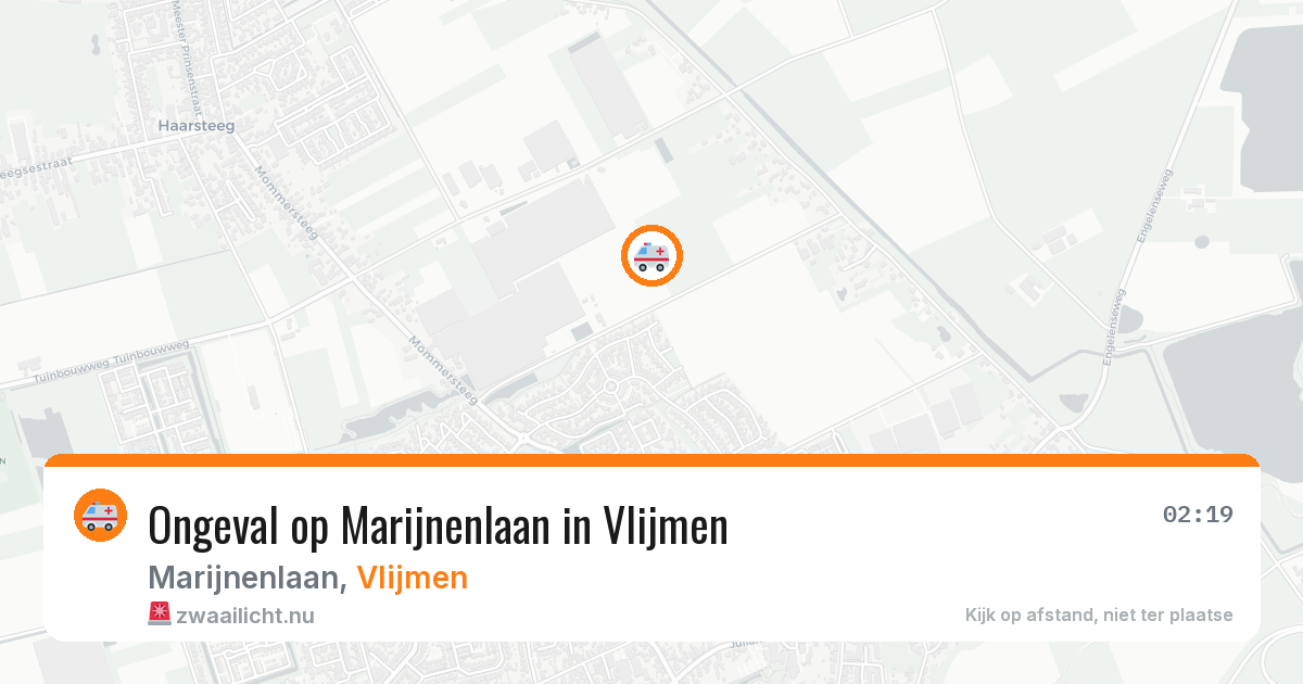 Ongeval op Marijnenlaan in Vlijmen — 11 mrt 2026