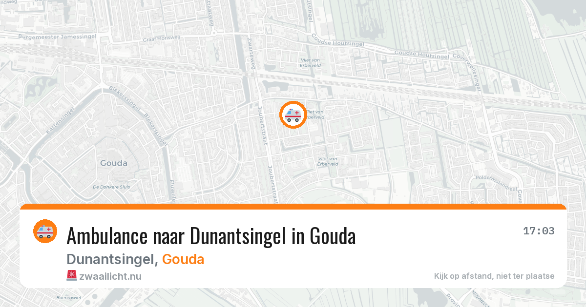 Ambulance naar Dunantsingel in Gouda — 14 jul 2026