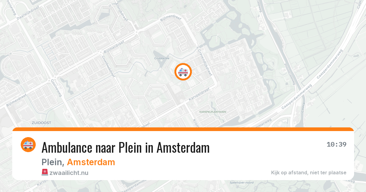 Ambulance naar Plein in Amsterdam — 23 mei 2026