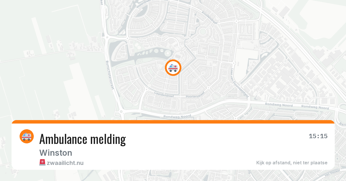 Ambulance melding — 31 jan 2026