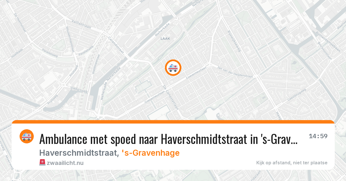 Ambulance met spoed naar Haverschmidtstraat in 's-Gravenhage — 31 mei 2026
