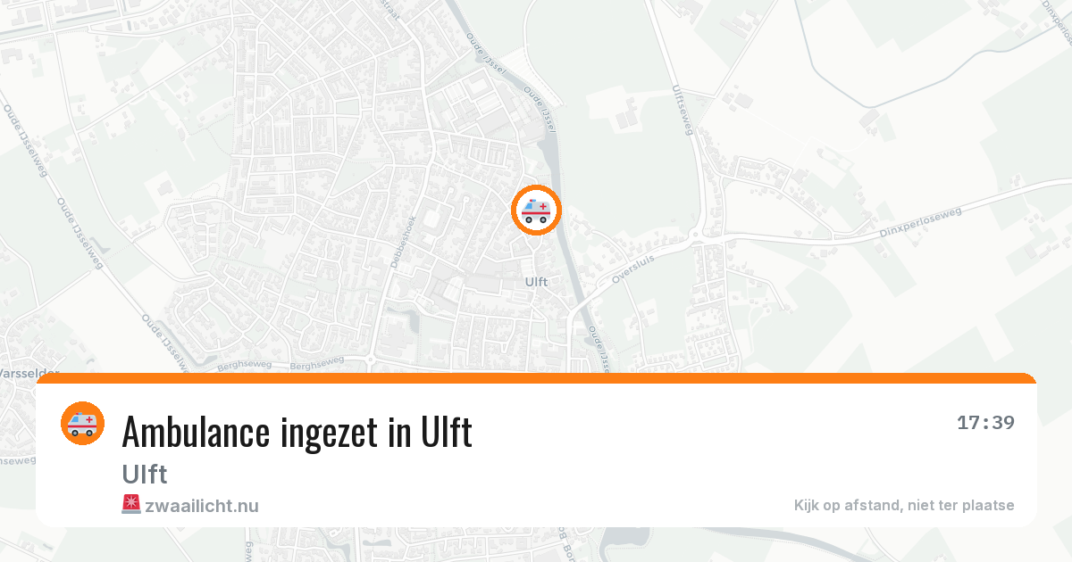 Ambulance ingezet in Ulft — 20 jul 2026