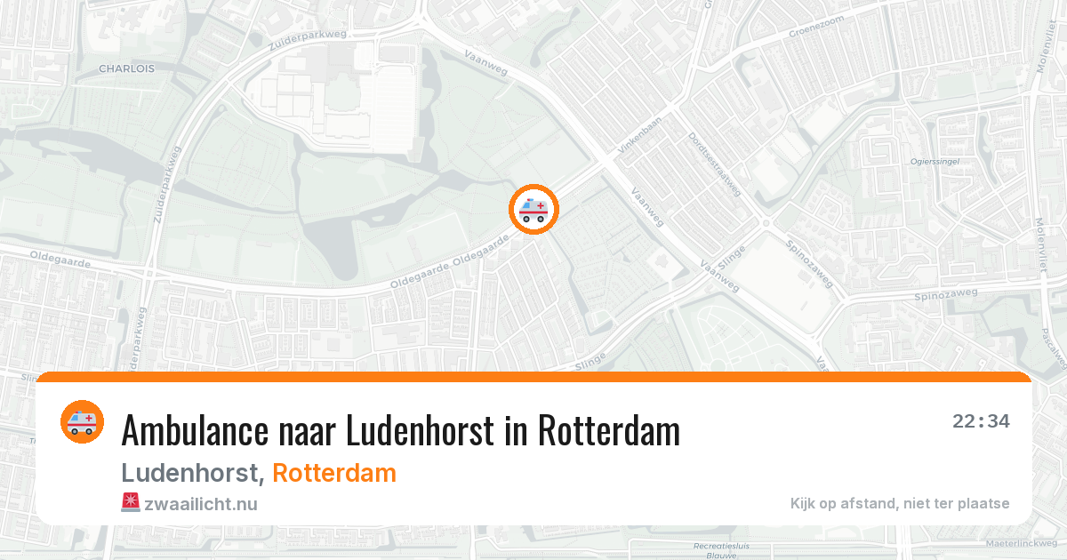 Ambulance naar Ludenhorst in Rotterdam — 15 mei 2026