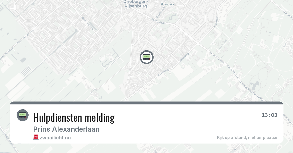 Hulpdiensten melding — 3 feb 2026