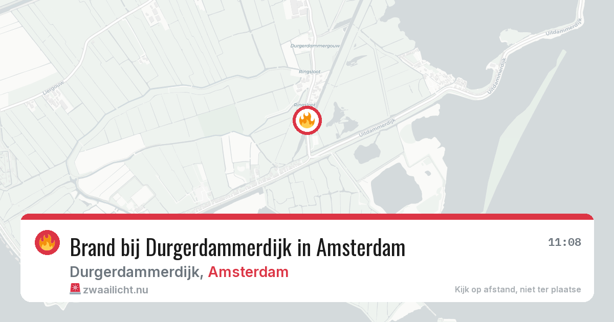 Brand bij Durgerdammerdijk in Amsterdam — 12 jul 2026