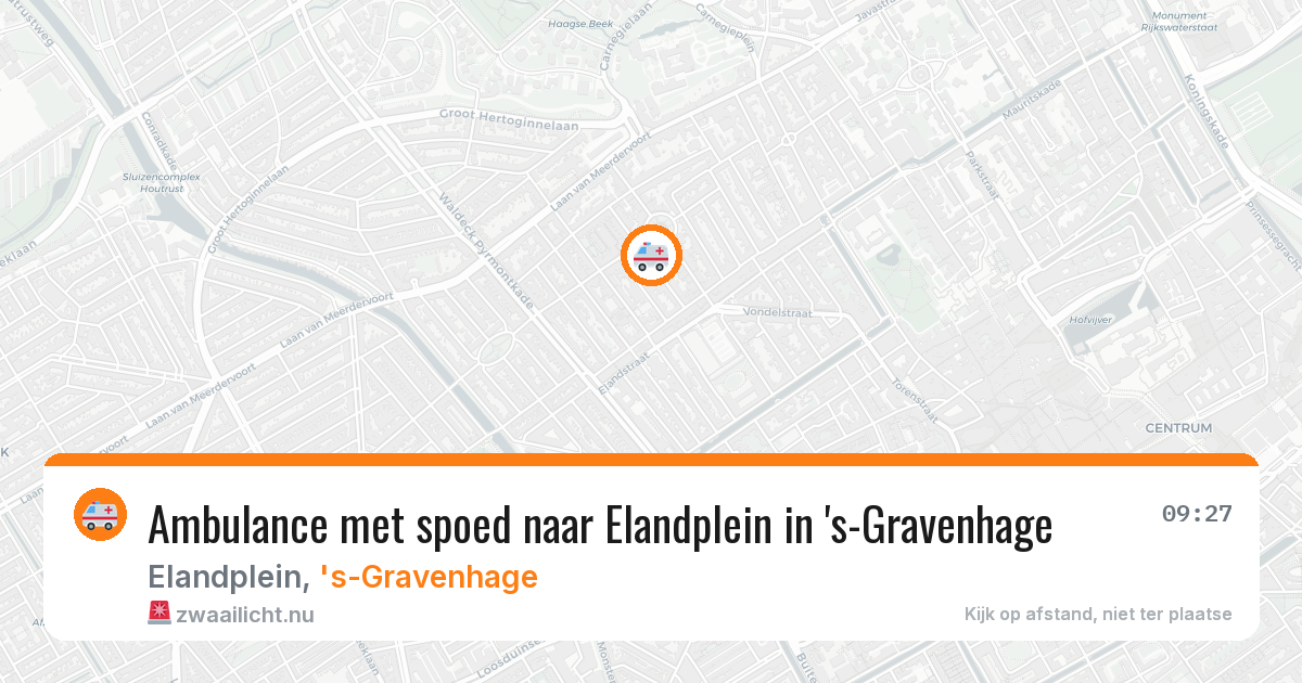 Ambulance met spoed naar Elandplein in 's-Gravenhage — 17 jul 2026