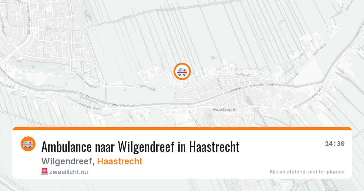 Ambulance naar Wilgendreef in Haastrecht — 6 mei 2026
