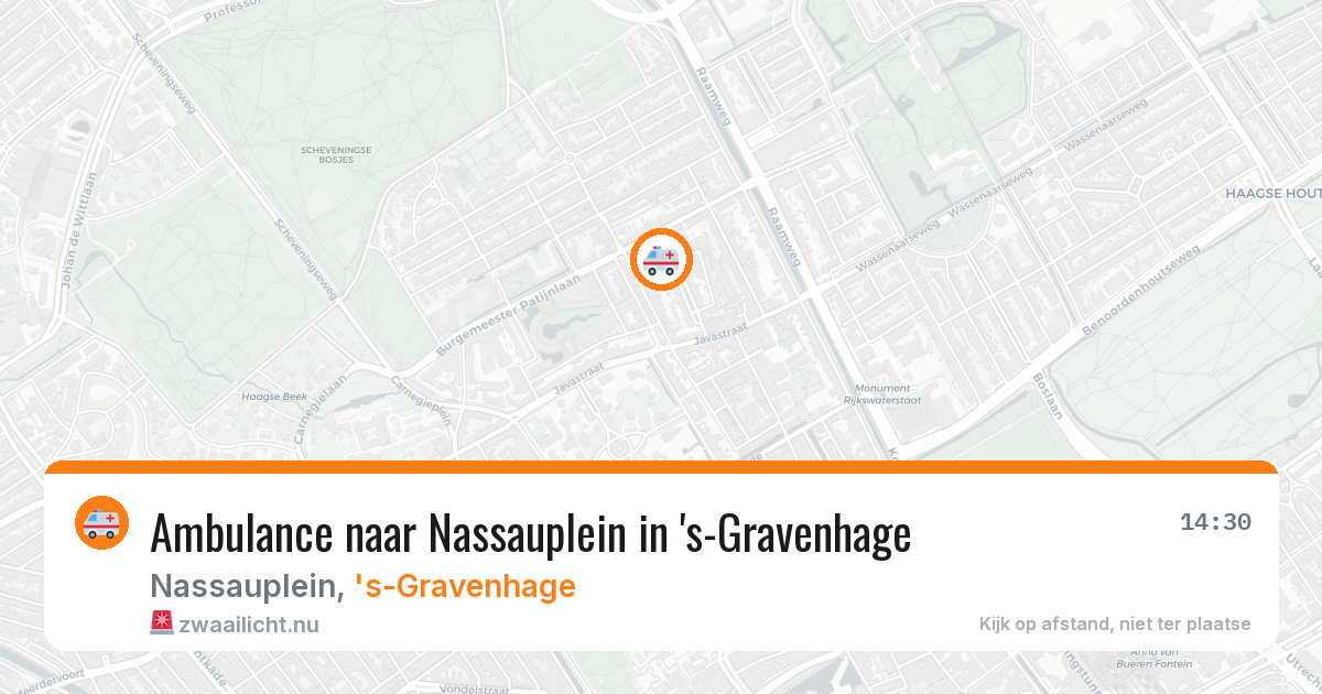 Ambulance naar Nassauplein in 's-Gravenhage — 22 jul 2026