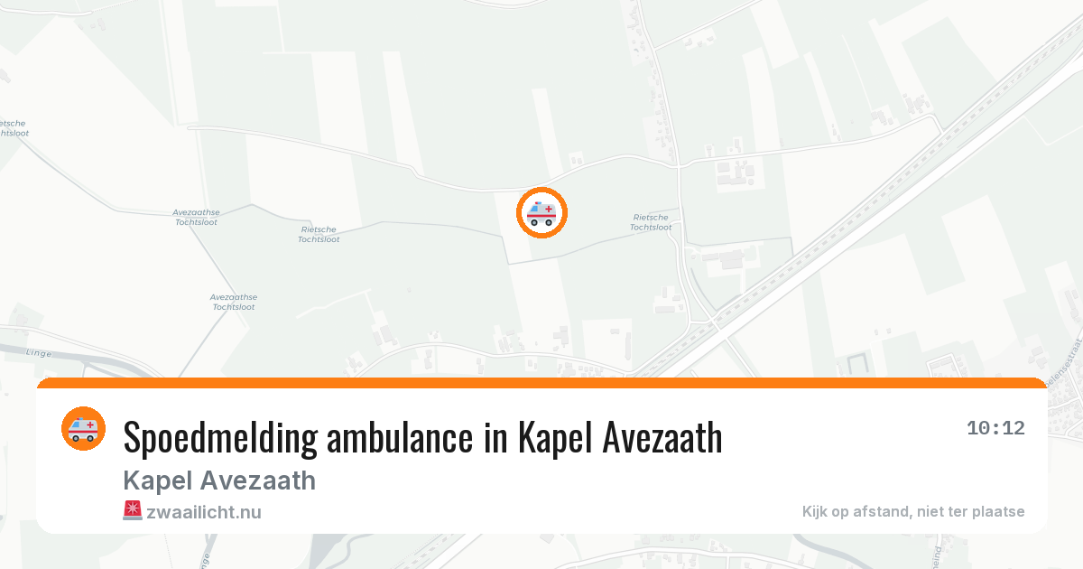 Spoedmelding ambulance in Kapel Avezaath — 2 apr 2026