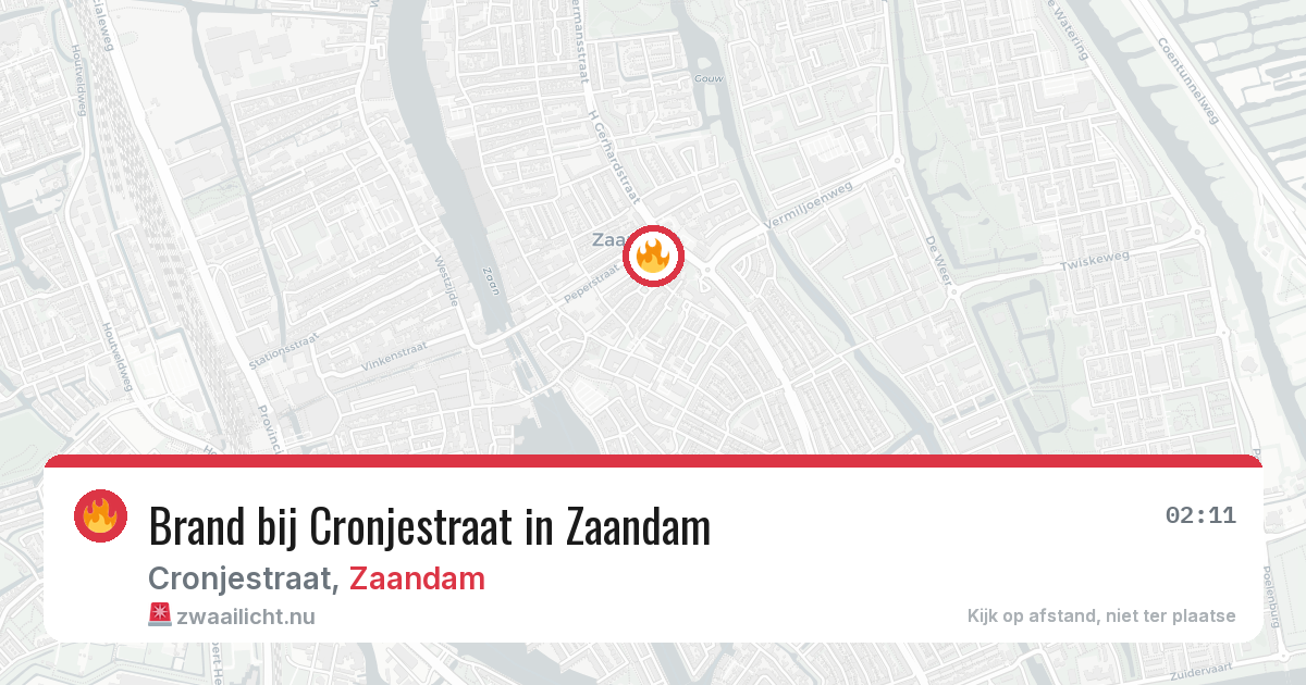 Brand bij Cronjestraat in Zaandam — 3 mei 2026