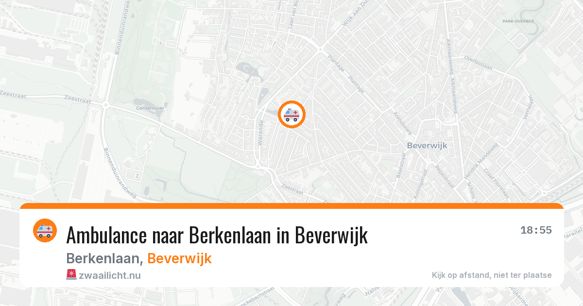 Ambulance naar Berkenlaan in Beverwijk — 19 jul 2026