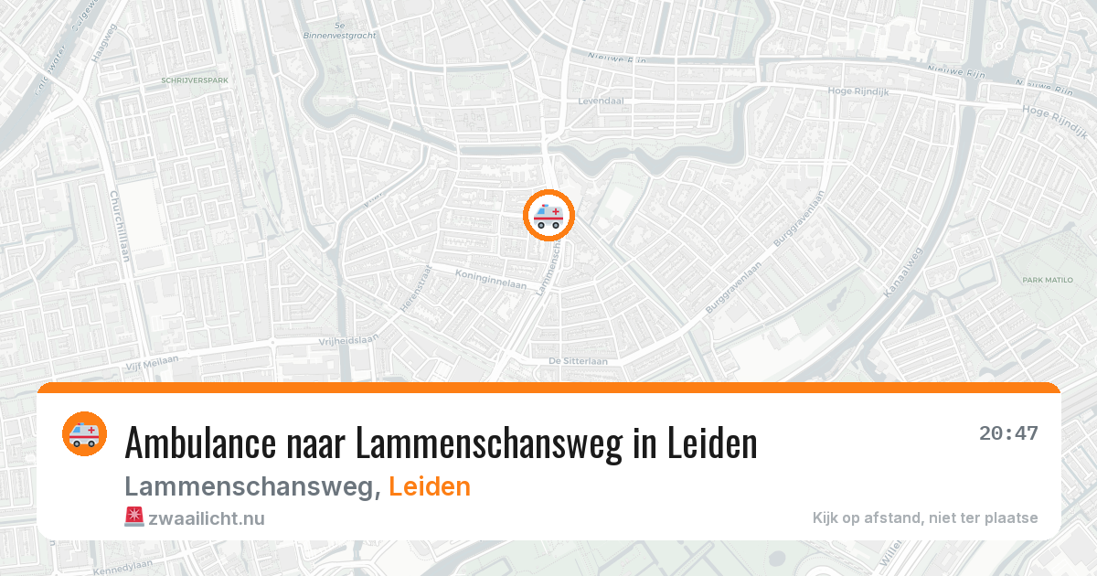 Ambulance naar Lammenschansweg in Leiden — 28 jan 2026