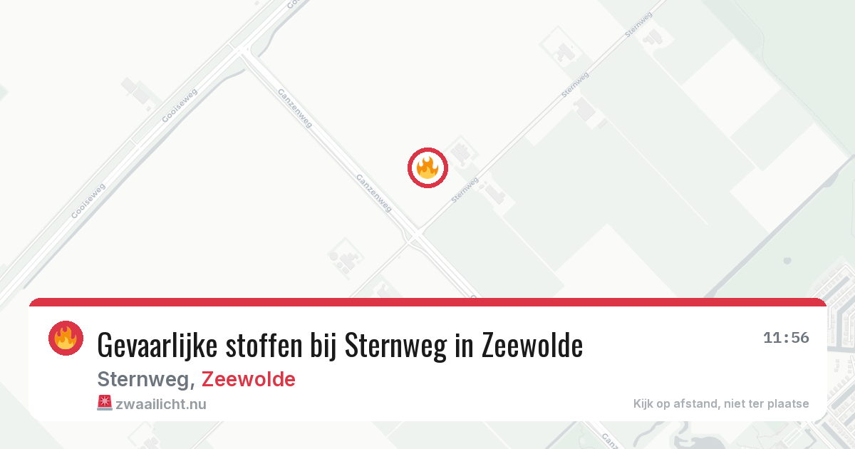Gevaarlijke stoffen bij Sternweg in Zeewolde — 7 apr 2026