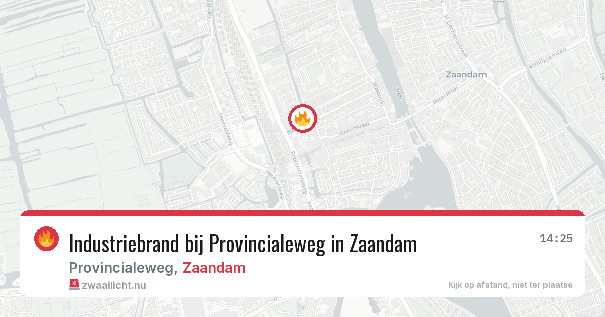 Industriebrand bij Provincialeweg in Zaandam — 4 jun 2026