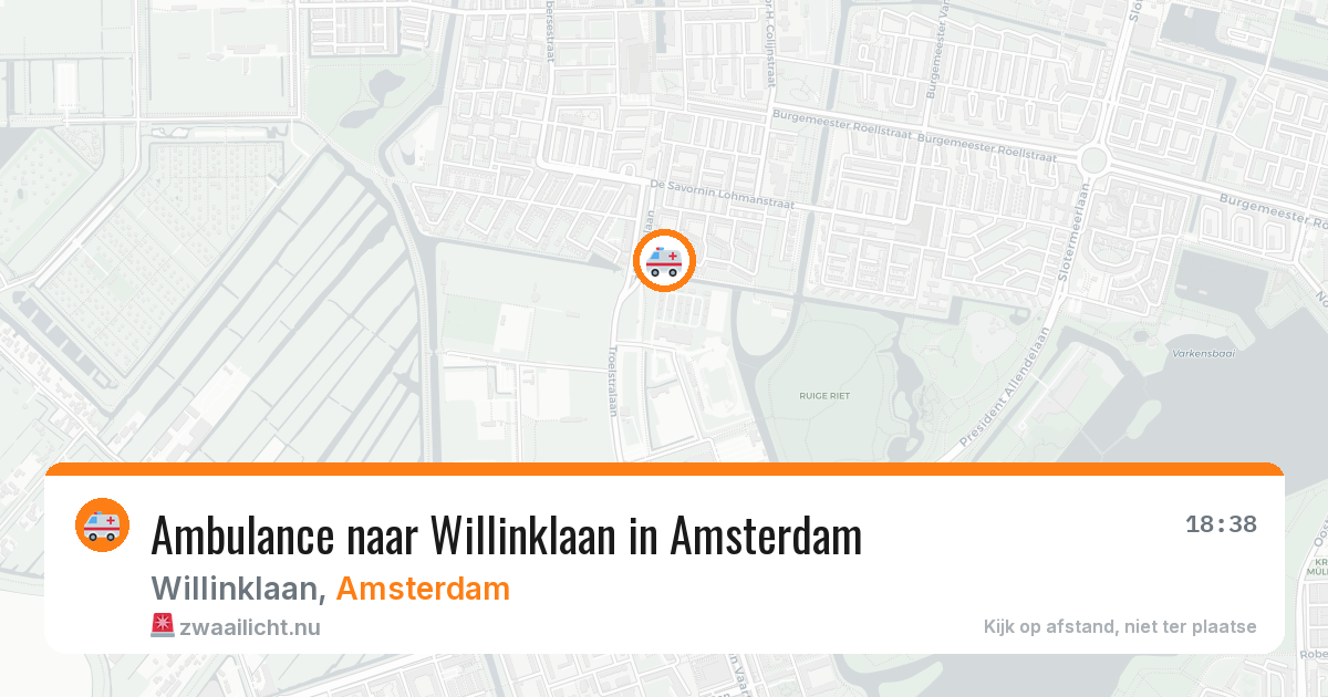 Ambulance naar Willinklaan in Amsterdam — 3 jun 2026