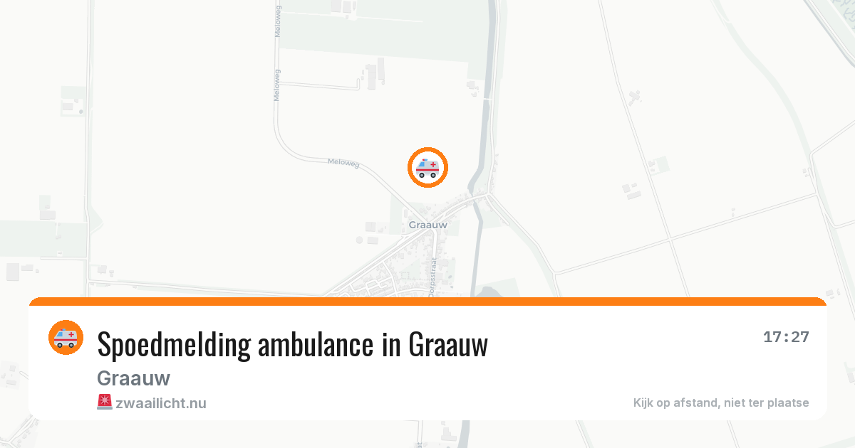 Spoedmelding ambulance in Graauw — 21 mei 2026
