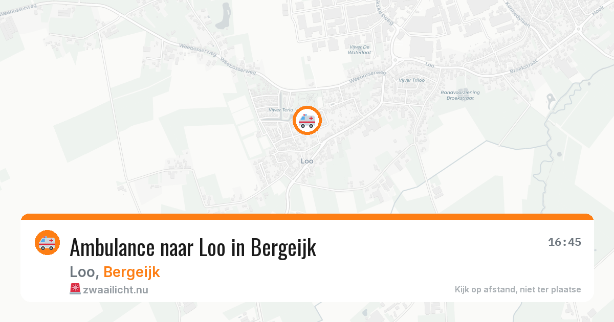 Ambulance naar Loo in Bergeijk — 29 mei 2026