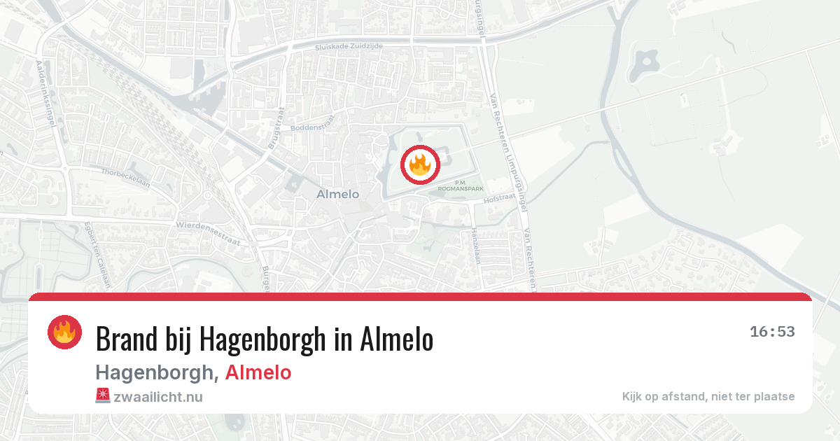 Brand bij Hagenborgh in Almelo — 26 jul 2026