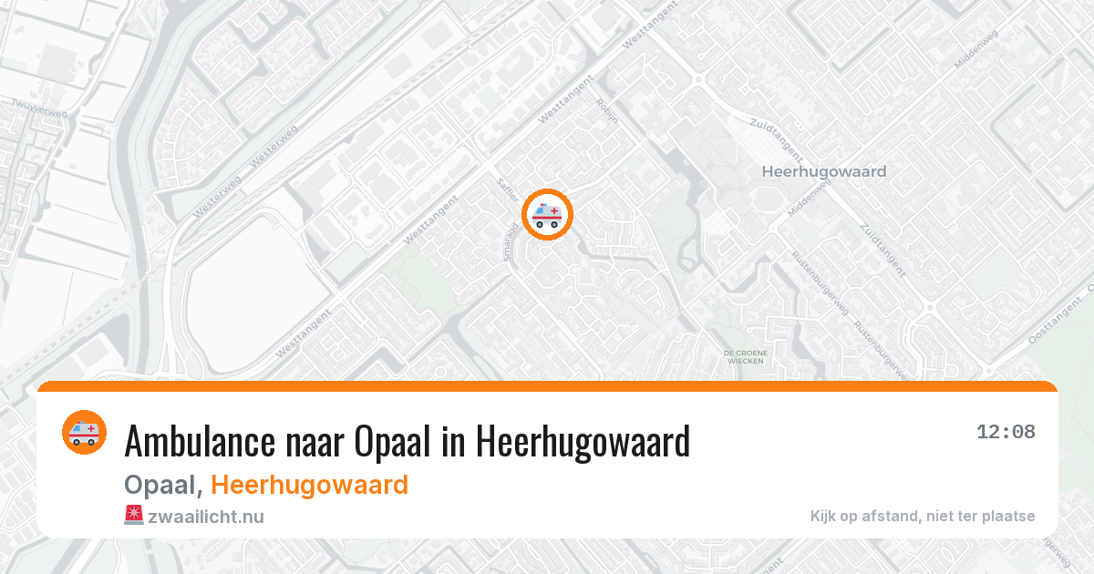 Ambulance naar Opaal in Heerhugowaard — 27 mei 2026