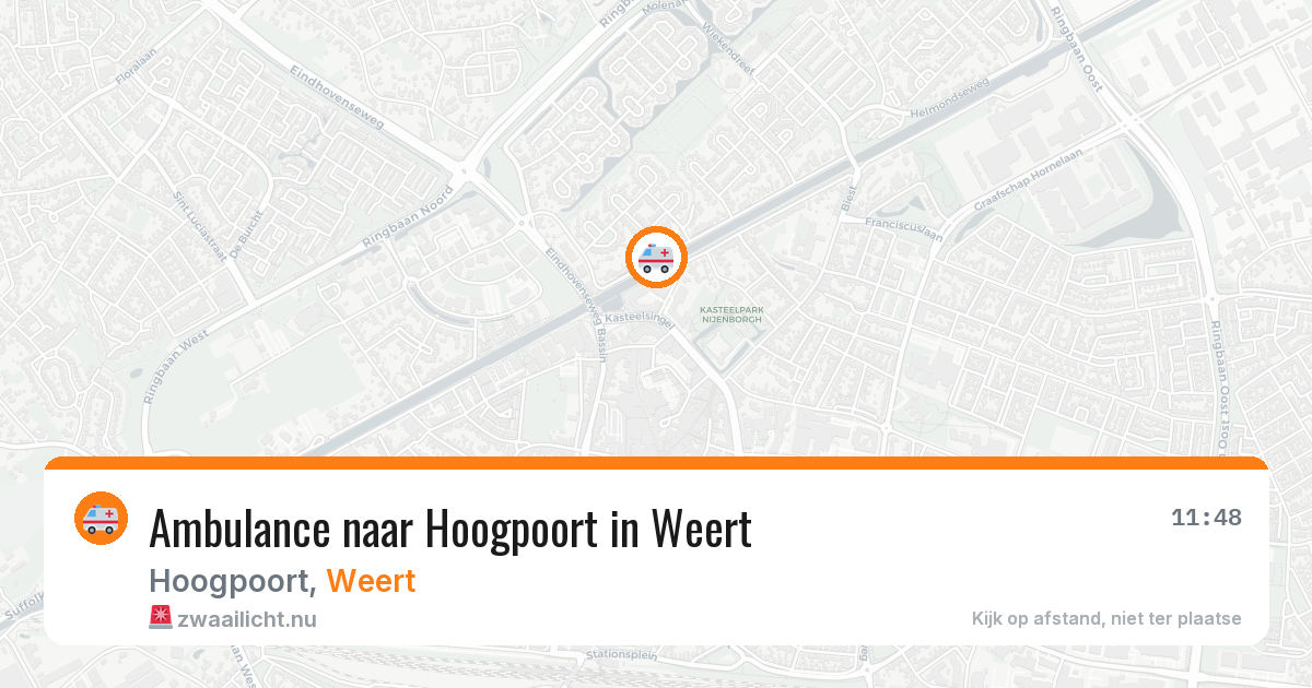 Ambulance naar Hoogpoort in Weert — 22 jul 2026