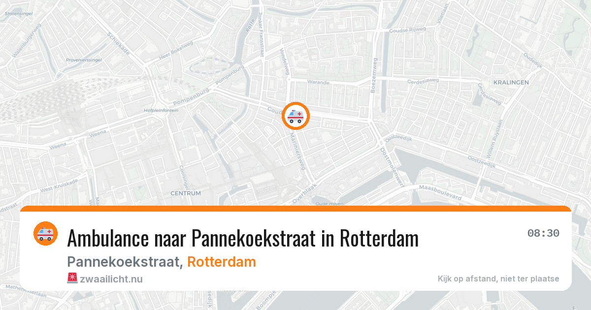 Ambulance naar Pannekoekstraat in Rotterdam — 5 jun 2026