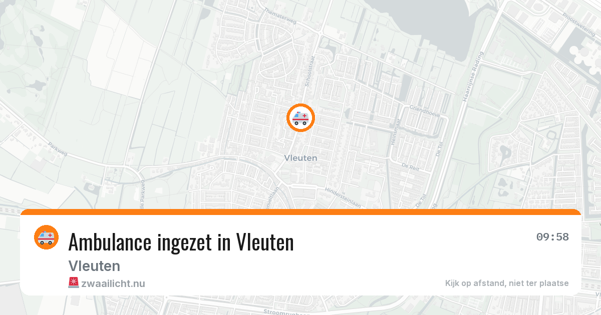 Ambulance ingezet in Vleuten — 17 jul 2026