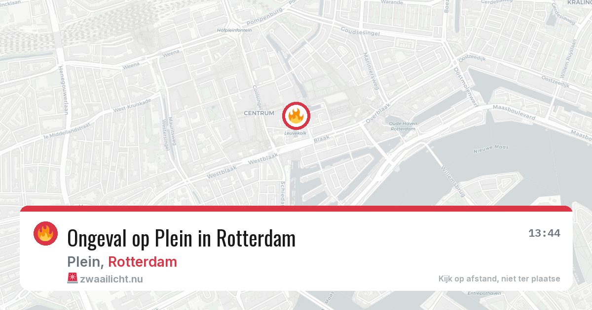 Ongeval op Plein in Rotterdam — 22 mei 2026