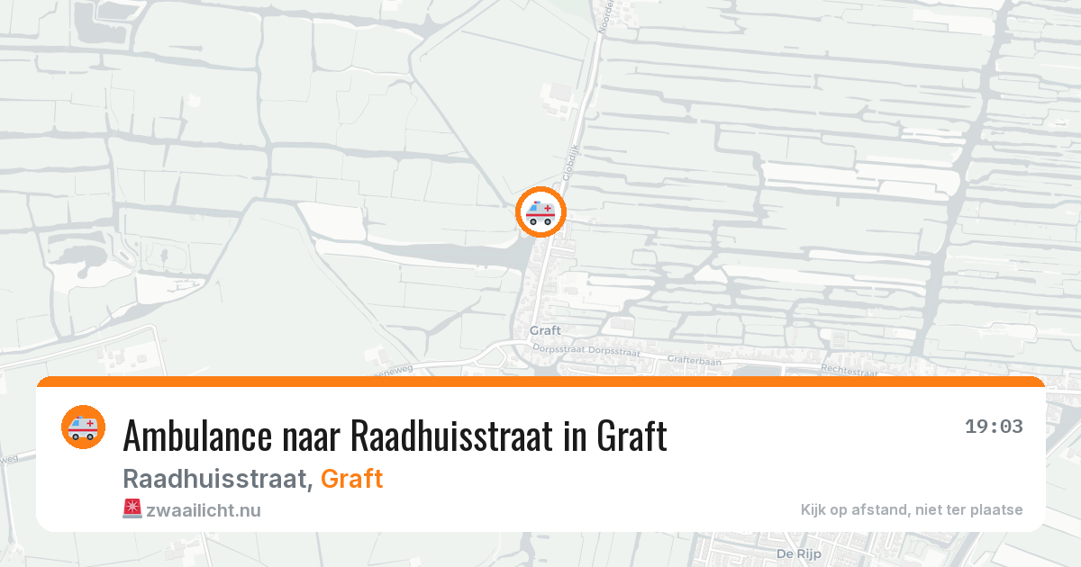 Ambulance naar Raadhuisstraat in Graft — 11 mrt 2026