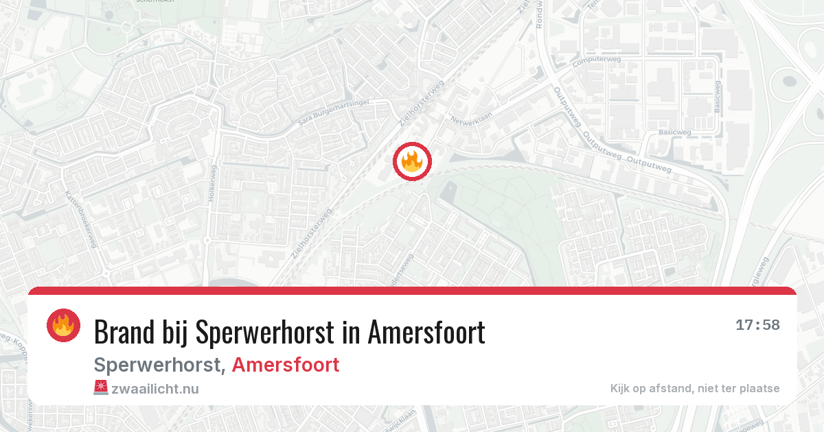 Brand bij Sperwerhorst in Amersfoort — 17 mrt 2026