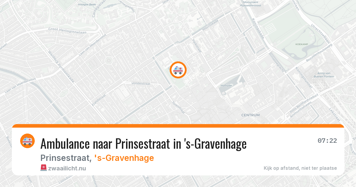 Ambulance naar Prinsestraat in 's-Gravenhage — 19 mei 2026